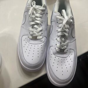 White new air forces size 8, 9 and 9 1/2 in men